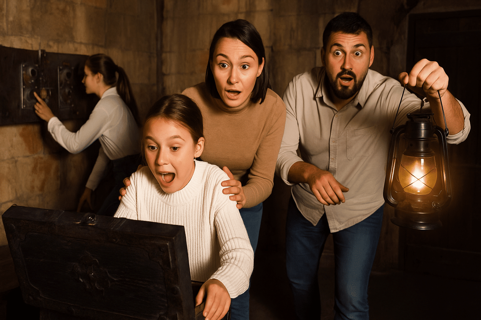 Familia en escape room